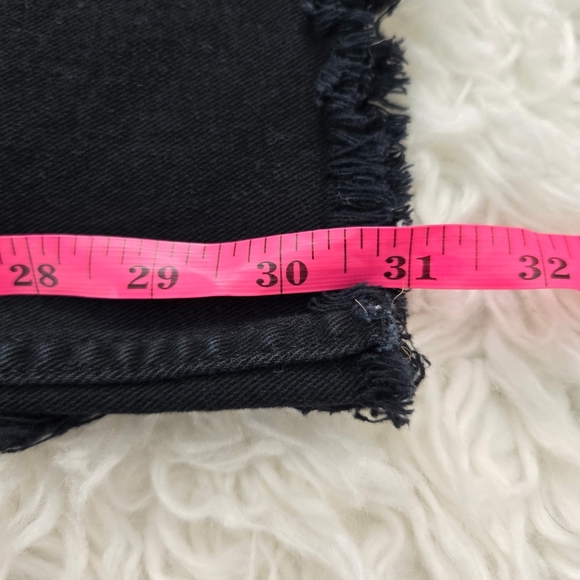 Stradivarius Black High Waist Slit flared jeans size US 4. - Picture 6 of 9